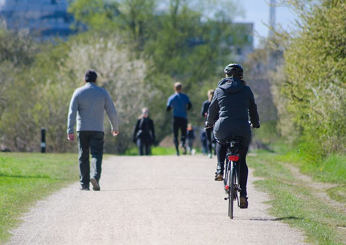 exercise in park